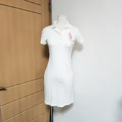 ポロ 半袖 シャツ ワンピース M