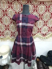 BURBERRY(バーバリー ) ブルーレーベル ソフト コットン チェック ワンピース