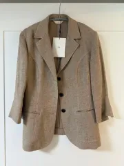 ORR リネン ジャケット 茶色 色 M サイズ