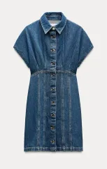 (パッケージ付き) ZARA(ザラ) デニム ミニ ワンピース