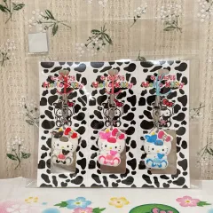 牧場物語 乳牛 hello kitty(ハローキティ) ストラップ セット レトロキティー