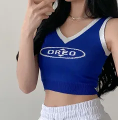 ニット クロップド タンクトップ