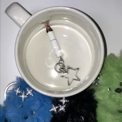 ヴィンテージ シガレット 星 キーリング バッグチャーム バッグ 日記 キー ホルダー