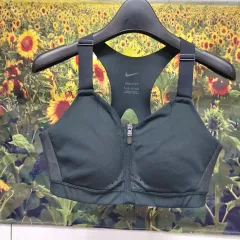 NIKE(ナイキ) ドライフィット ジップフロント スポーツブラ 女性 ( M ） 75A 75c 5e13