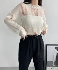 (新品) ダメージニット