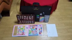 アートバッグ+アート set 木製ケース+ステッカー 2 + メイクアップカラーリング/バッチ