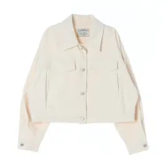アイボリー 綿 ジャケット