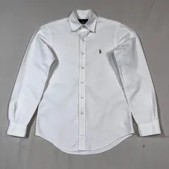 XS) ポロラルフローレン クラシックフィット 白 オックスフォード シャツ