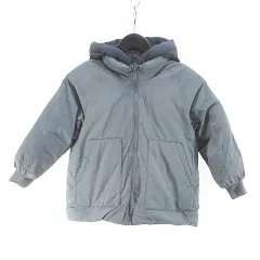 ザラ ZARA パデットジャケット 116 灰系 グレー ジップアップ 裏地 無地