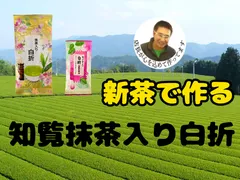 8年産新茶入荷しました。購入が出来ます。全国 送料無料   新茶 母の日 緑茶 お茶 知覧 抹茶入り白折 70gのサムネイル