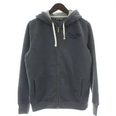 トミーヒルフィガー TOMMY HILFIGER パーカー 上着 M グレー フード付き ロゴ刺繍 長袖 裏起毛 /GG