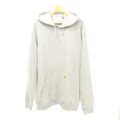 カーハート carhartt 美品 HOODED PULLOVER MIDWEIGHT SWEATSHIRT 裏起毛 スウェット パーカー XLサイズ グレー