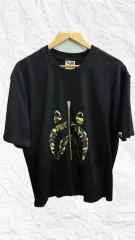 A BATHING APE(アベイシングエイプ) カーキカモ ジップシャーク 半袖