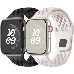 【新品】 【2枚入り】 スポーツバンド コンパチブル アップルウォッチ バンド 46mm 42mm 45mm 44mm 41mm 40mm 49mm 38mm メンズ レディース、シリコン スポーツ コンパチブル apple watch バンド 11 10 0