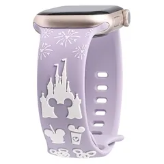 【新品】 Girovo コンパチブル Apple Watch バンド シリコン かわいい 浮き彫りキャラクター 38／40／41／42mm アップルウォッチ バンド おしゃれ 可愛い 3D風 バイカラー あっぷるうぉっち 交換ベルト レディース 軽量 通気 0