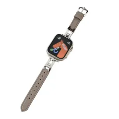 【新品】 [Briever]コンパチブル Apple Watch バンド 本革 レディース おしゃれ アップルウォッチバンド Ultra2/Ultra/Series10/ 9/8/7/6/5/4/3/2/1/SE 交換ベルト 柔らかい レザー ステンレス留 0