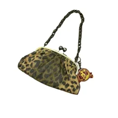 HYSTERIC GLAMOUR(ヒステリックグラマー) キャンバス ポーチ チェーンバッグ レオパード