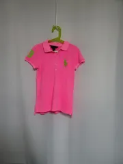 新品 ポロ ラルフ ローレン ピンク カラーTシャツ 半袖 8 10歳