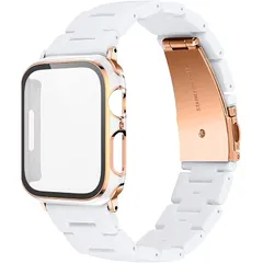 【新品】 [eriurfzy] アップルウォッチバンド Apple Watch バンド 保護ケース付きコンパチブル iwatch 38mm 40mm 41mm 44mm 45mm 49mm 軽量 一体型 調整ツール付き あっふるウォッチバンド バ 1