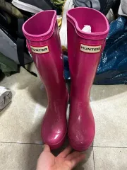 ハンター レインブーツ ピンク グリッター 33 210cm