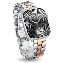 【新品】 アップルウォッチ バンド ステンレス コンパチブル Apple Watch 42/44/45/46/49mm クラシックなオーバル 交換ベルト レデース おしゃれ クラシック ビジネスメタル金属あっふウォッチバンド for iWatch Seri 0