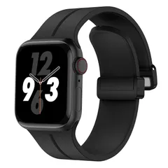 【新品】 Straplanet コンパチブルプルウォッチ バンド シリコーン磁気アッメンズ レディース 対応 Apple Watch バンド 男女 49mm 46mm 45mm 44mm 42mm 41mm 40mm 38mmゴムマグネット式 スポーツバン 1
