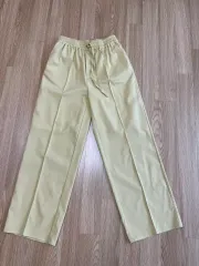 レディース スラックス ウエストゴム