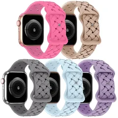 【新品】 5本セット アップルウォッチ バンド コンパチブル apple watch バンド 49mm 41mm 45mm 40mm 44mm 38mm 42mm, スポーツベルト 交換ベルト 柔らかい シリコン素材 通気性 防汗 に対応 iWatch Ult