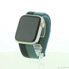 ソフマップ 〔中古品〕 Apple Watch Series 7 GPS + Cellular 45mm シルバーステンレススチールケース ミッドナイト／ユーカリスポーツループ【276】
