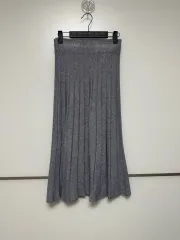 プリーツニットロングスカート