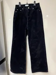 ( M ) ライクコア スエード ハイウエスト パンツ