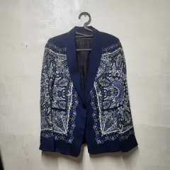 ZARA(ザラ) ベーシック ユニークな ペイズリー ジャケット M