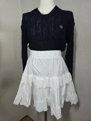 カラー バイカラー ニットロングスリーブ t シャツ