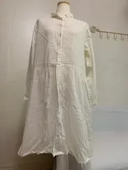 日本 ヴィンテージ ピンタック ナチュラル ワンピース