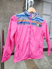 キッズ) THE NORTH FACE(ザノースフェイス) ピンクウィンドブレーカー 140
