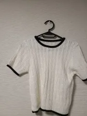 ケーブル編み サマーニット半袖