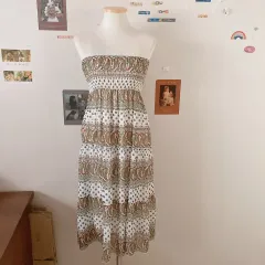 トップス ペイズリードレス