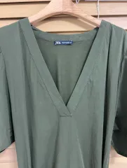 ZARA ザラ レディース カーキ ロング丈ワンピース S