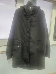 ブラック ファー フード ロング アウター 出品 66 88可能