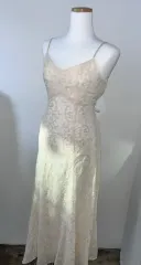 レース ロング フラワー ノースリーブ