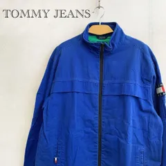 Tommy Jeans ジップジャケット ブルゾン コットン100％ M ブルー メンズ ファッション _218023