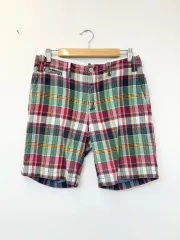 ポロ ラルフ ローレン チェック コットン ハーフパンツ