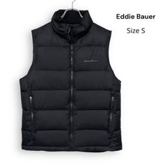 M2663/ Eddie Bauer エディーバウアー ダウンベスト ブラック S