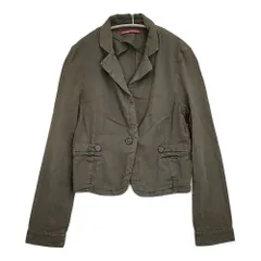 COMPTOIR DES COTONNIERS コットンリネン サイズ40 テーラードジャケット カーキ レディース コントワーデコトニエ【中古】6-0309M♪のサムネイル