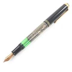 美品□PERIKAN ペリカン M700 トレド GP×レジン ペン先18K Mニブ 最初期型 キャップ式 万年筆 ブラック ゴールド グレー ケース付き メンズ 美品□PERIKAN ペリカン M700 トレド GP×レジン ペン先18K Mニブ 最