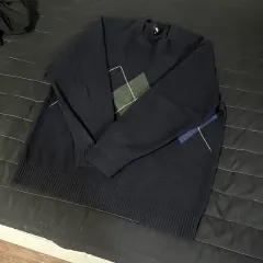 UNIQLO ユニクロ U ネイビ－ アーガイル ニット