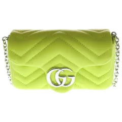 GUCCI グッチ GG Marmont Quilting Chain Mini Bag GGマーモント キルティング チェーンミニバッグ ショルダーバッグ イエロー 841290 GUCCI (グッチ) GG Marmont Quilting Chain Mini Bag GGマーモント