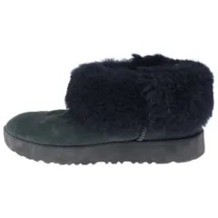 UGG (アグ) ファーデザイン ボアショートブーツ ブラック