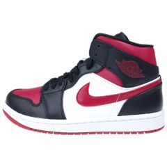 NIKE (ナイキ) AIR JORDAN 1 MID エアジョーダン ミッドカットスニーカー ボルドー US7.5/25.5cm 554724-066