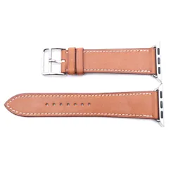 HERMES (エルメス) シンプルトゥール 38MM A刻印 レザー アップルウォッチブレスレット ストラップ ベルト ブラウン